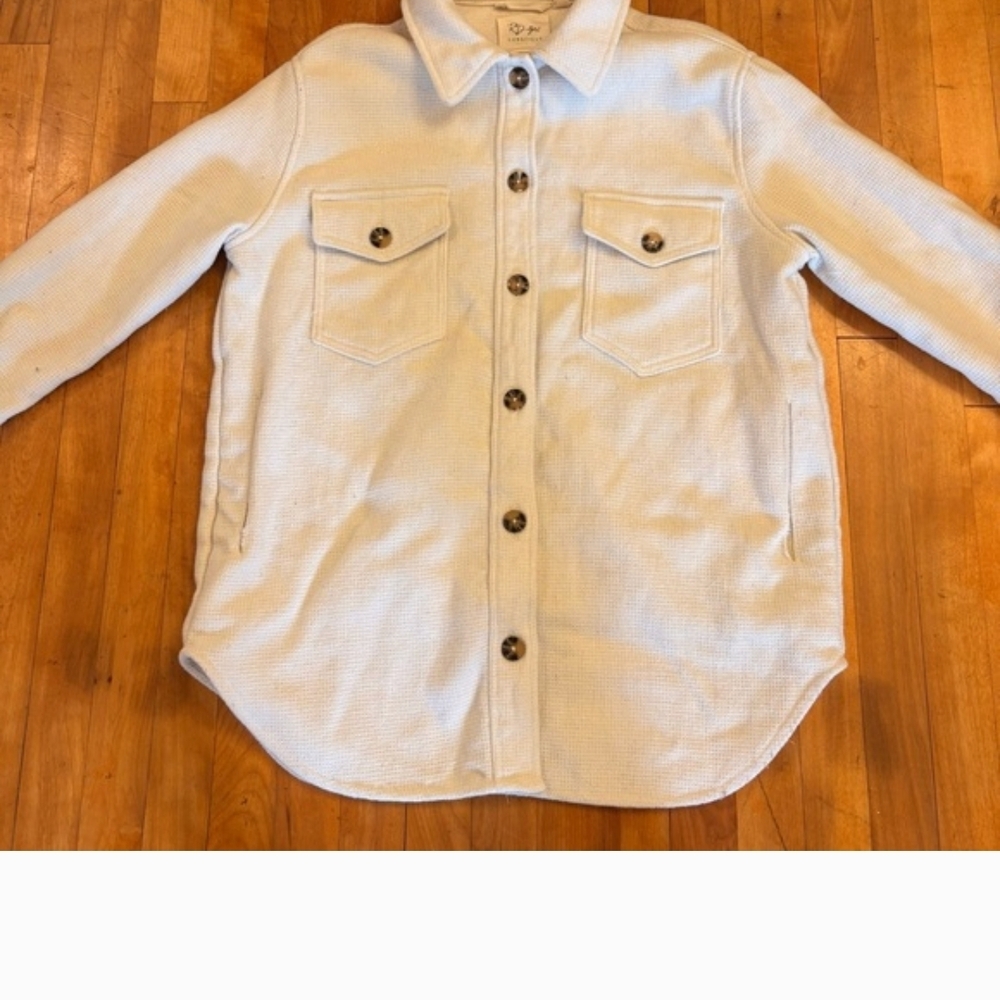 RD Style Cream Button-Up Jacket